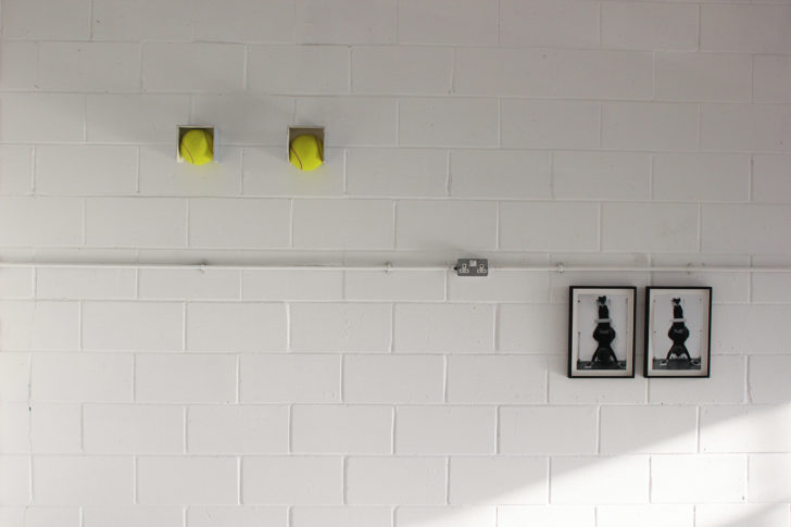 <i>Balls, Untitled (diptych)</i> Installation view