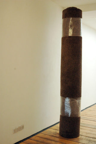 <i>Pillar</i><br>Installation view <i>Flexing Brown,</i> ROKEBY Gallery, London 2008