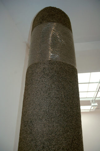 <i>Pillar</i><br>Installation view <i>Flexing Brown,</i> ROKEBY Gallery, London 2008